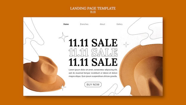 Free PSD 11.11 flash sale landing page template