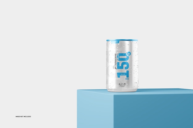 150ml soda can mockup