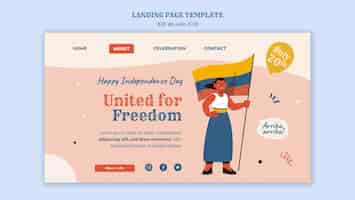 Free PSD 20 de julio template design