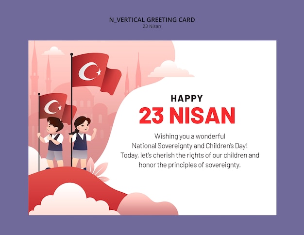 23 nisan template design