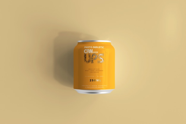 Download Free PSD | 250ml soda cans mockup