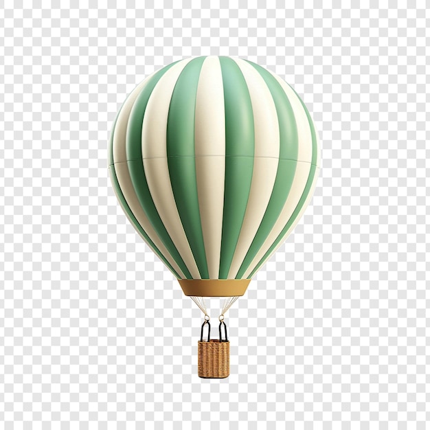 Free PSD 3d air balloon isolated on transparent background