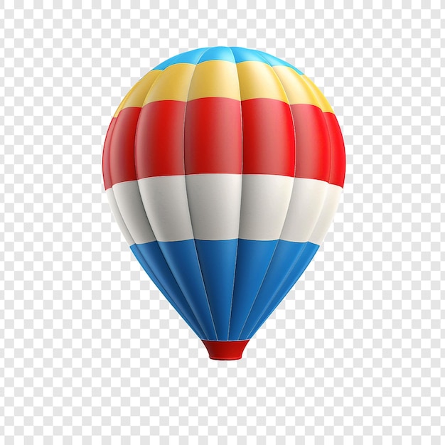 Free PSD 3d air balloon isolated on transparent background