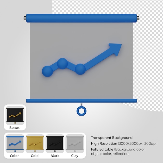 Бесплатный PSD Презентация 3d аналитики