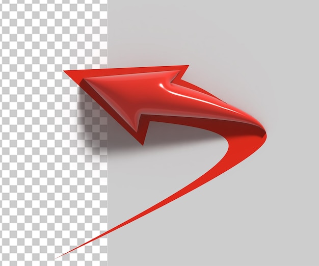 3d arrow icon design transparent psd