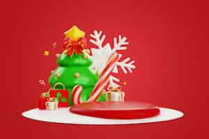 Free PSD 3d background for christmas season celebration