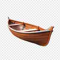 Free PSD 3d boat isolated on transparent background