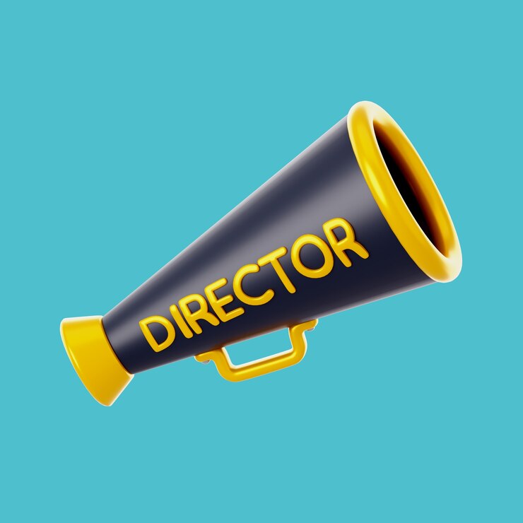 Free PSD 3d cinema icon illustration with megaphone