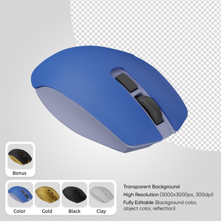 Free PSD 3d computer mouse