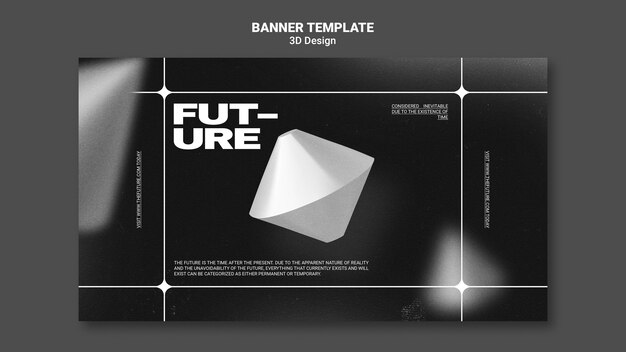 3d design banner template