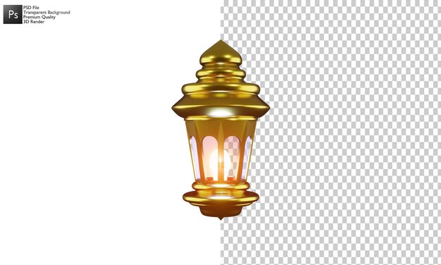 3d design isolated lantern