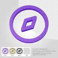 Free PSD 3d discover icon