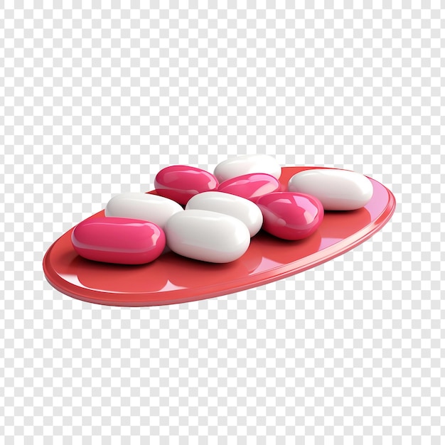 Бесплатный PSD 3d drug health таблетка изолирована на прозрачном фоне
