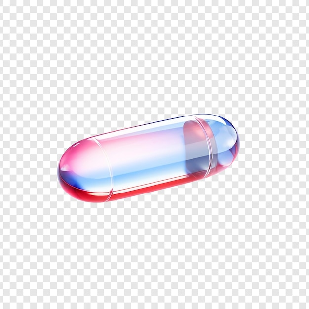 3d drug health tablet isolated on transparent background