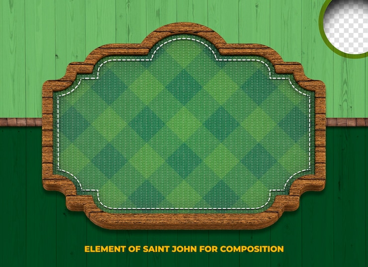 Free PSD 3d element with wood texture for promotions and discounts for june and sao joao festa junina in braz