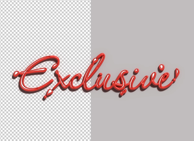 3d exclusive lettering typographical 3d illustration design