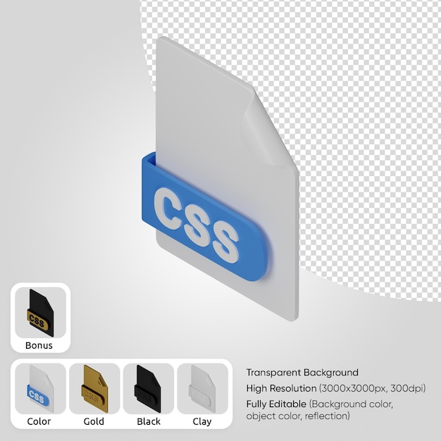 PSD gratuito file 3d css