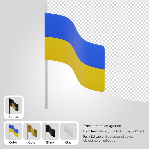 3d flag