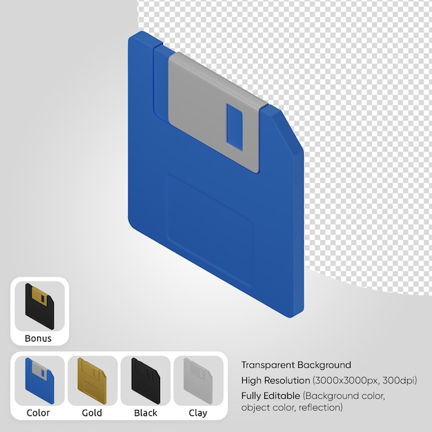 3d floppy disk