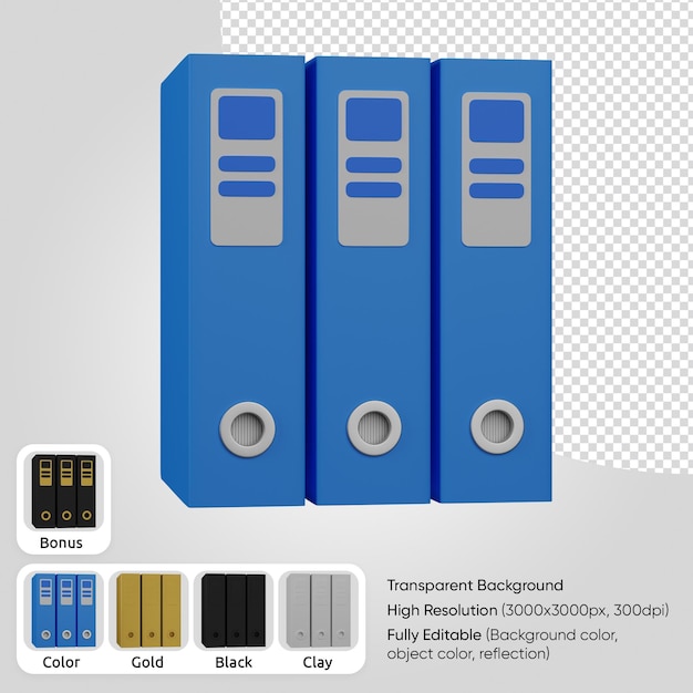 無料PSD 3dフォルダアーカイブ