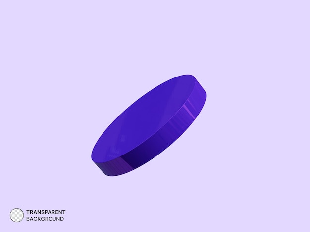 3d geometric cylinder shape illustration