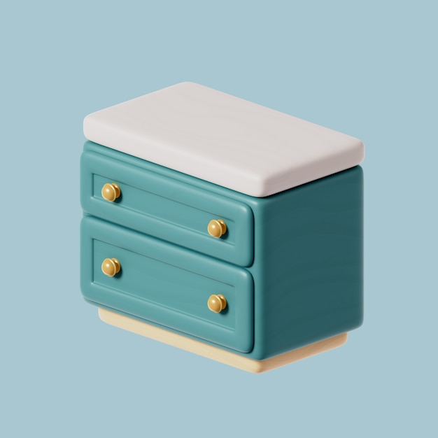 Icona 3d di mobili con bancone da cucina