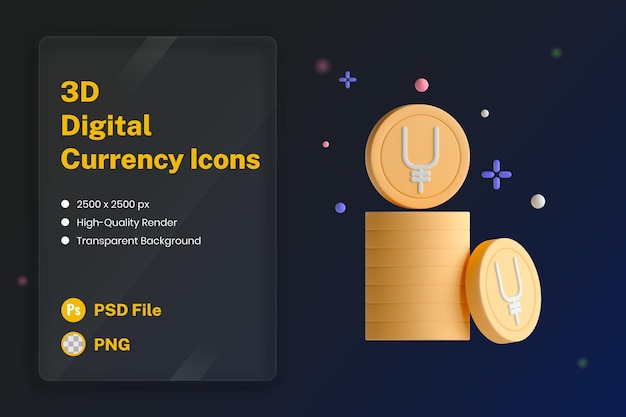 Free PSD 3d icon illustration japanese yuan currency