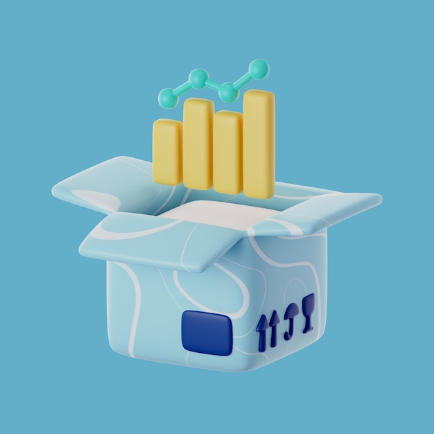 Free PSD 3d icon for product management