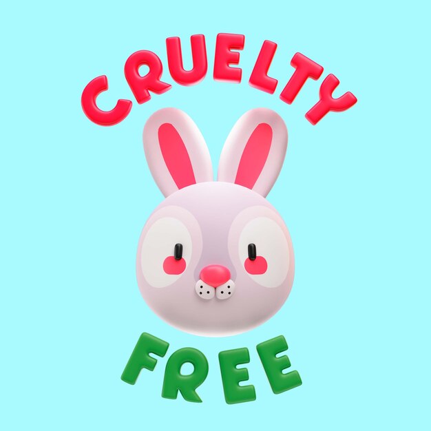 3d icon render for vegan lifestyle