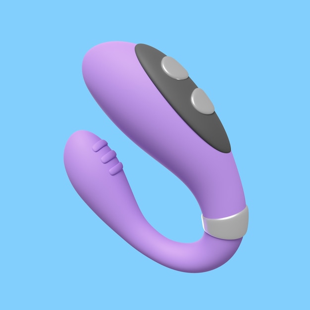 Free PSD 3d icon for sex education with vibrator