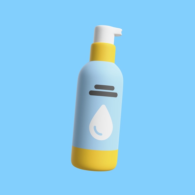 3d icon for sex education with water based lube or wash