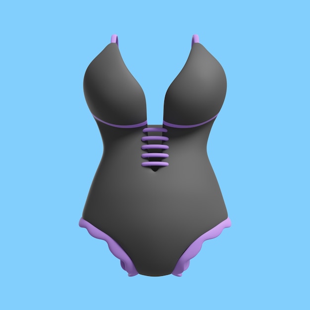 PSD gratuito icona 3d per l'educazione sessuale con lingerie femminile