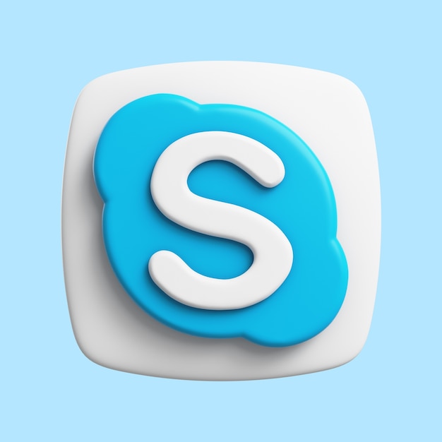 Free PSD 3d icon for social media app