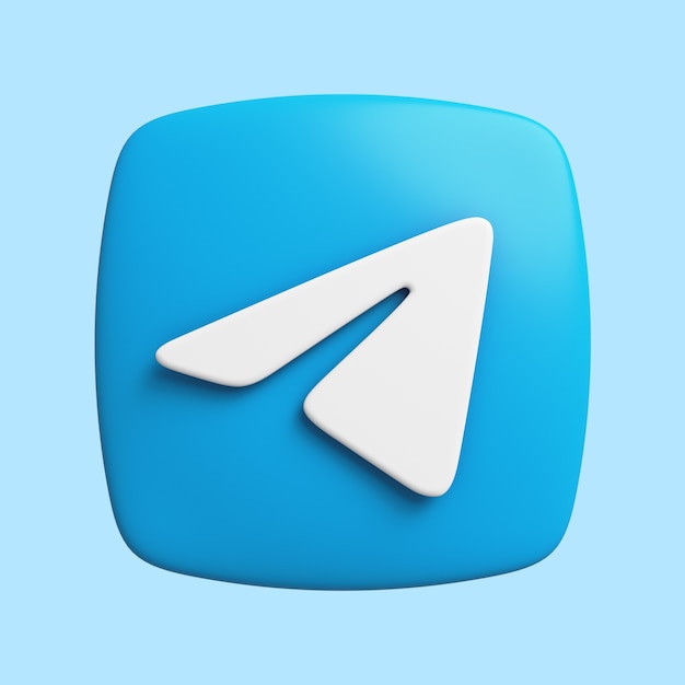 3d icon for social media app