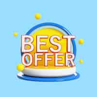 Free PSD 3d icon for super sales