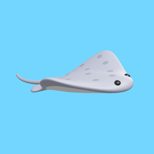 Free PSD 3d icon with aquatic animal