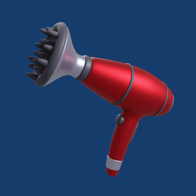 3d illustration of barber shop elements