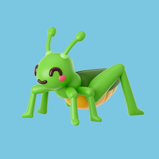 Free PSD 3d illustration of insect