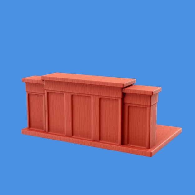 3d illustration of law and justice item