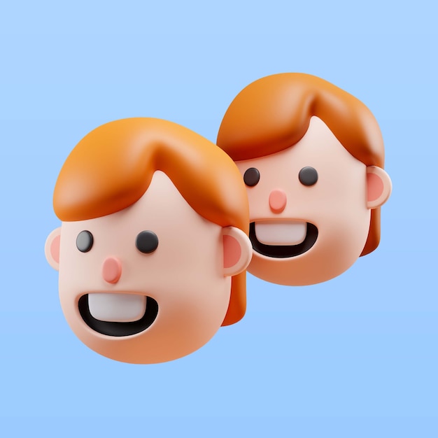 무료 PSD 쌍둥이 자리 조디악 로그인의 3d 그림