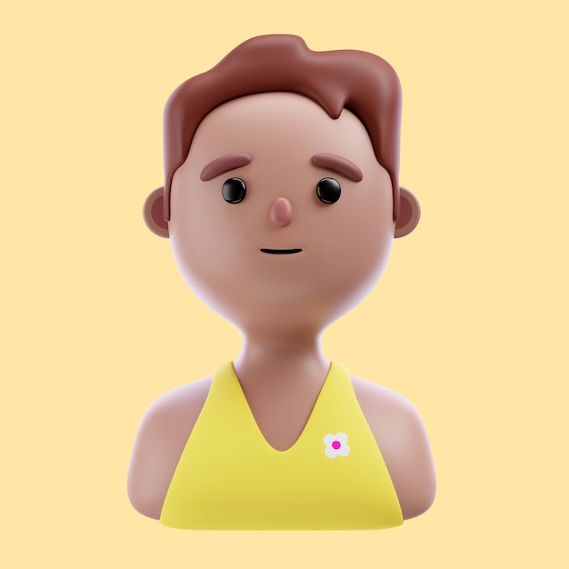 3d illustration of person
