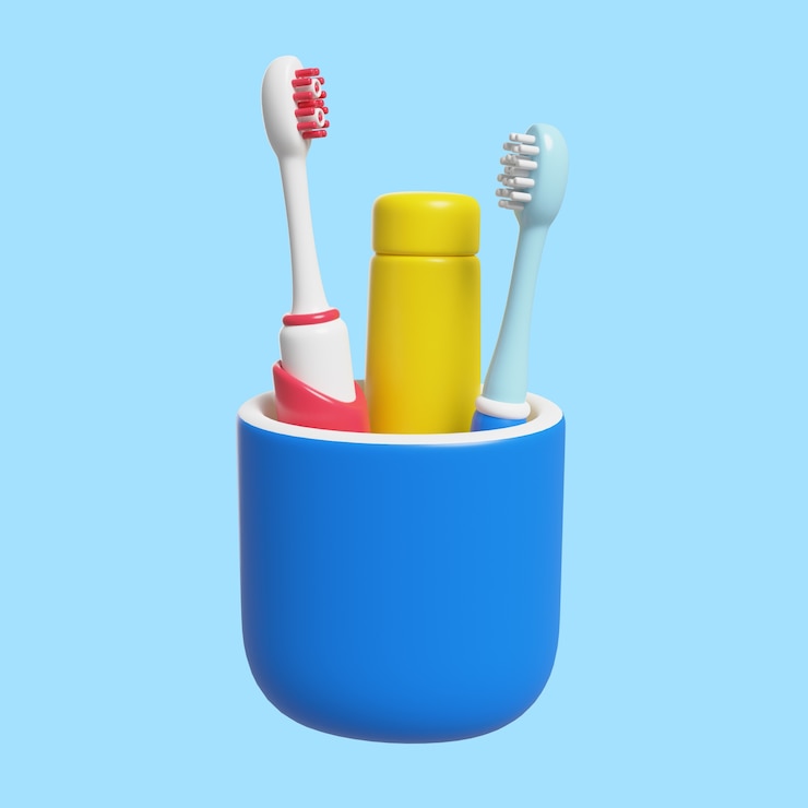 Free PSD 3d illustration for stomatology and dentistry