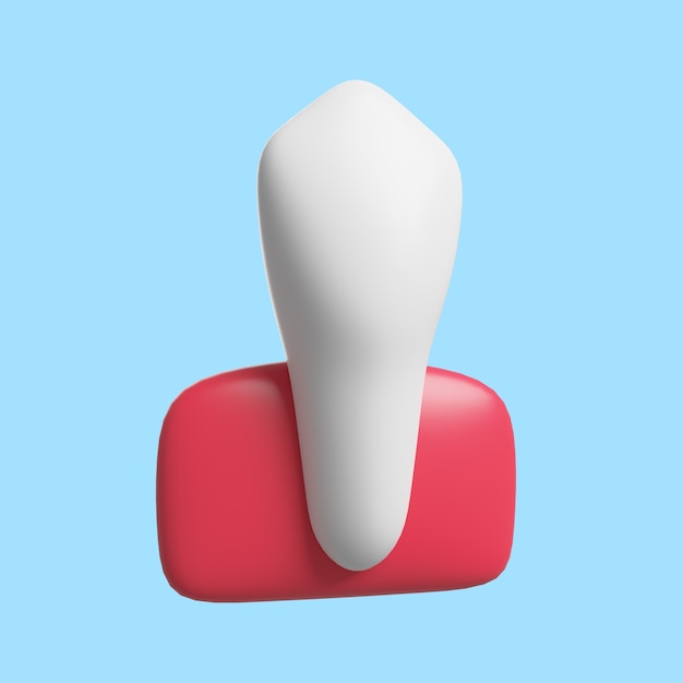 Free PSD 3d illustration for stomatology and dentistry