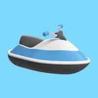 Free PSD 3d illustration of transportation vehicle icon