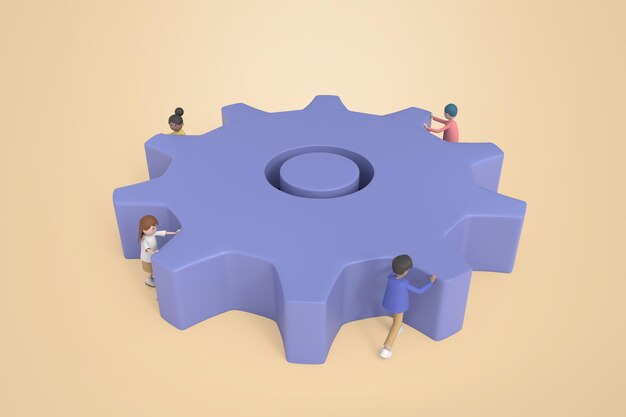 3d illustration of woman shopping online with application on mobile phone