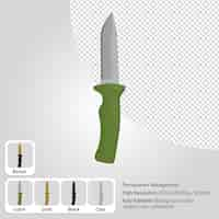 PSD gratuito coltello 3d