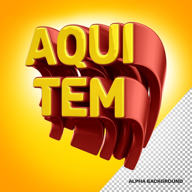 3d Logo Design in Red and Yellow – Free PSD Download