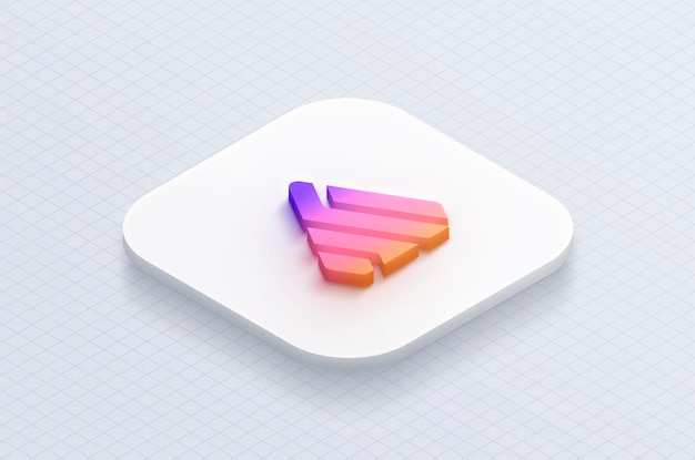 3d logo icon app mockup