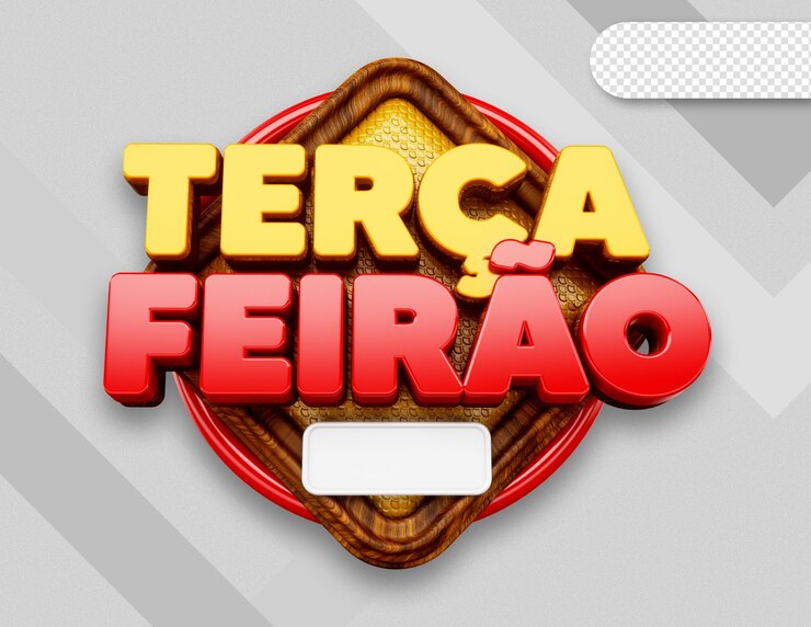 Free PSD 3d logo promotion of the day offer of the week tuesday and monday