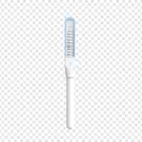 Free PSD 3d medical thermometer isolated on transparent background